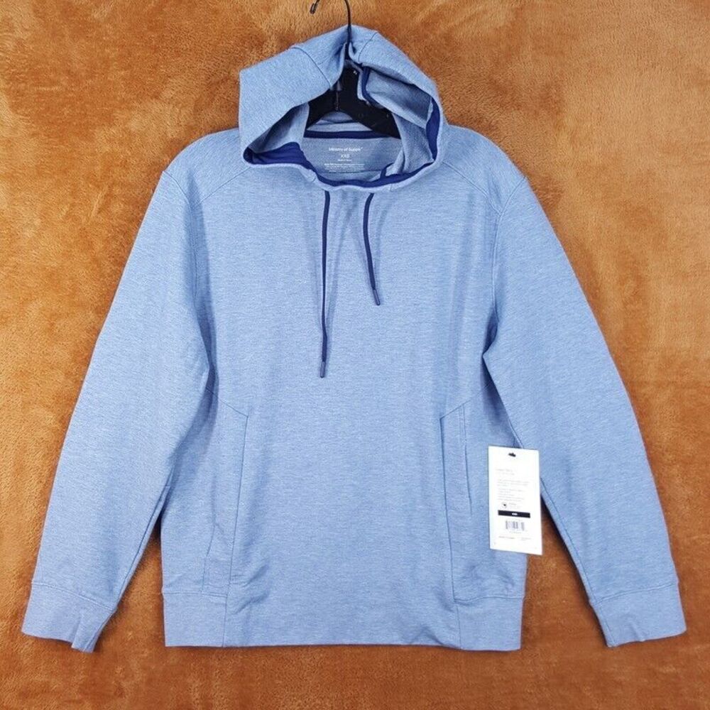 MINISTRY OF SUPPLY Womens Sweatshirt XXS Blue Pullover FUSION TERRY Hoodie